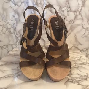 Guess Cork Wedge Sandal